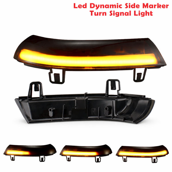 إشارة مراية جانبية LED متحركة (Sequential) لفولكس فاجن Golf 5 (2003–2008) / Jetta MK5 (2006–2011) / Passat B5.5 (2001–2005) / Passat B6 (2005–2010) / EOS (2006–2008) / Golf Plus (2005–2013) / Sharan (2003–2010) وسكودا Superb B5 (2002–2008) image 0