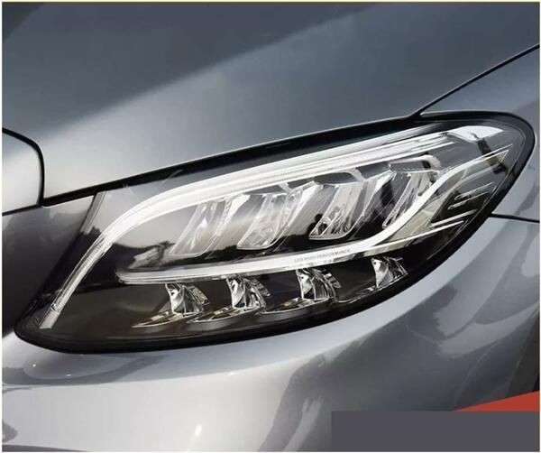 مصابيح أمامية W205 متوافقة مع مرسيدس بنز C-Class  (C200، C260، C300) (2018-2021) مصابيح نهارية عالية الشعاع. image 0