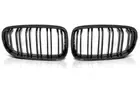 شبكة أمامية مزدوجة الشرائح لسيارة BMW E90 E91 325i 328i 335i LCI موديلات 12-09، باللون الأسود image 2