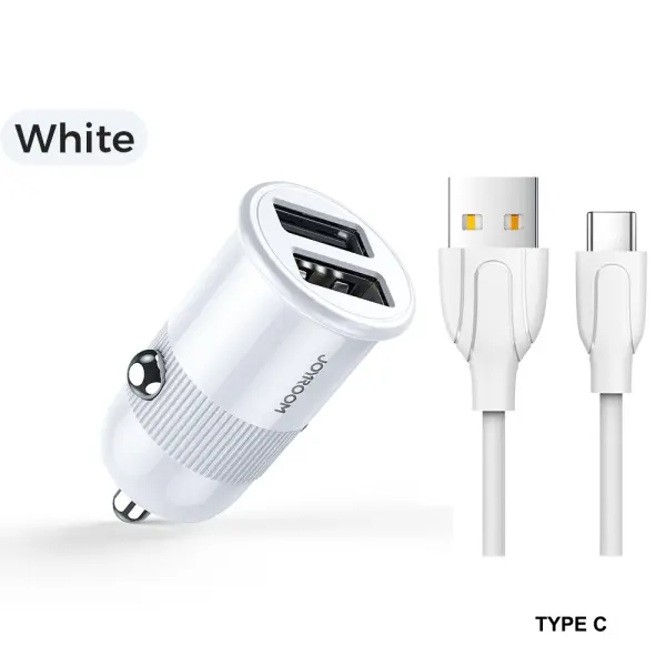C-A06 3.1A dual USB Car Charger with Cable image 0