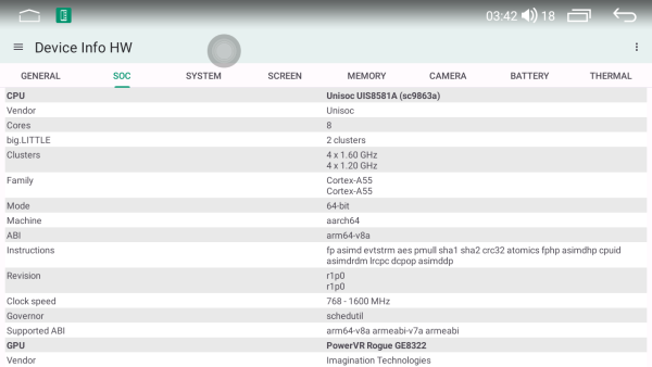 شاشه اندرويد 9 " وينكا موديل اس S360 ذاكرة (RAM) سعة 4 جيجابايت وذاكرة (ROM) سعة 32 جيجابايت image 12
