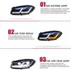  مصابيح LED أمامية معدلة ومخصصه لسيارة BMW الفئة الخامسة F10 F11 2010-2013 مناسبه مع AFS image 2