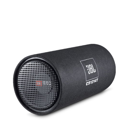 CS 1214T أنبوب جهير مع مضخم صوت فرعي بطول 30 سم (12 بوصة)، يتحمل حمل ذروة يصل إلى 1000 واط image 1