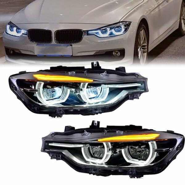 مصابيح أمامية LED لسيارة BMW الفئة الثالثة F30/F31 مناسب لـ هالوجين  image 1