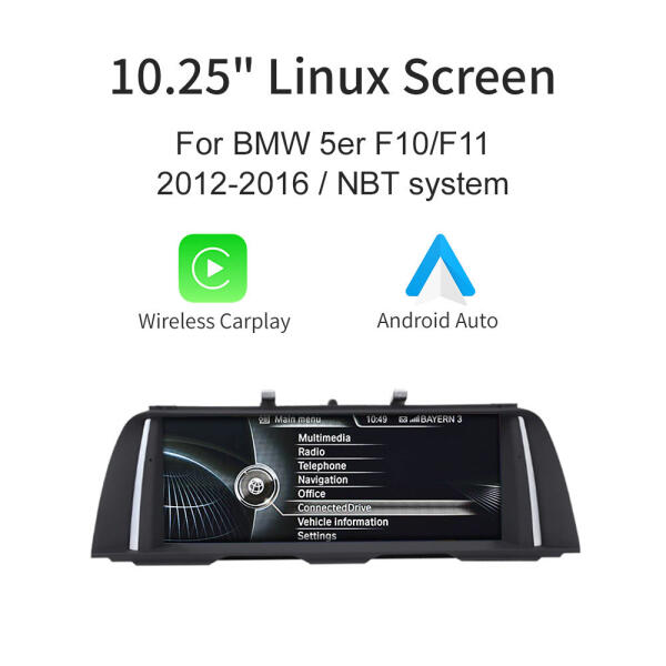 شاشة سيارة الفئة الخامسة BMW F10 (من 2013 إلى 2016)  10.25 بوصه تعمل بنظام Linux System NPT image 1
