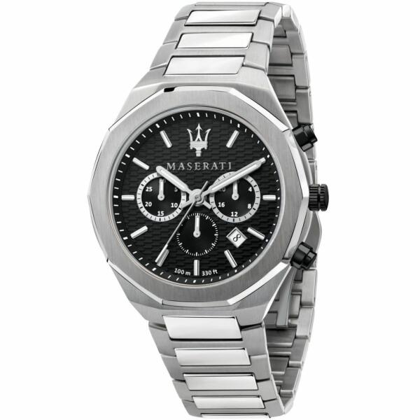 MASERATI METAL SILVER - BLACK DIAL image 0