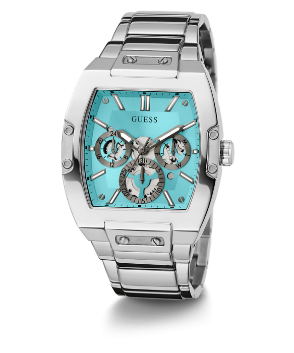GUESS METAL SILVER - TIFFANY DIAL - CHRONOGRAPH image 0