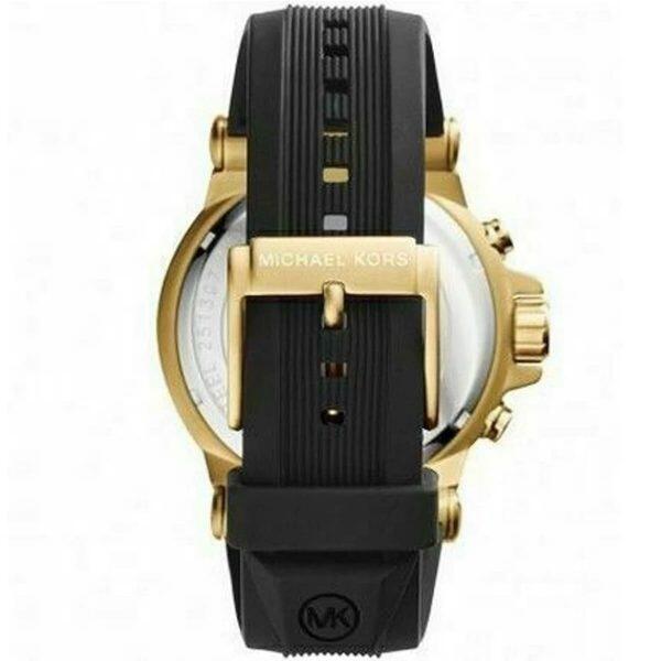 MICHEAL KORS BLACK RUBBER - BLACK DIAL  image 2