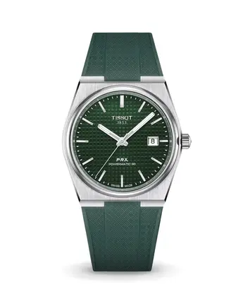 TISSOT PRX RUBBER WAFFEL (GREEN) - MQ image 0