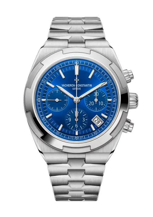 Vacheron Overseas chronograph blue dial  - 42.5 mm - Steel Watch  image 0