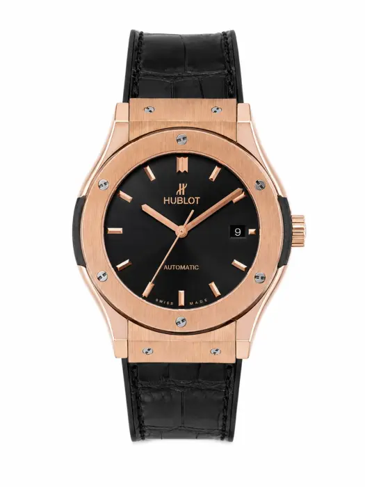 HUBLOT Classic Fusion FRAME ROSE GOLD BLACK DIAL BLACK LEATHER-MQ image 0