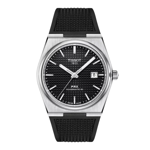 TISSOT PRX RUBBER  WAFFEL (BLACK) - MQ image 0
