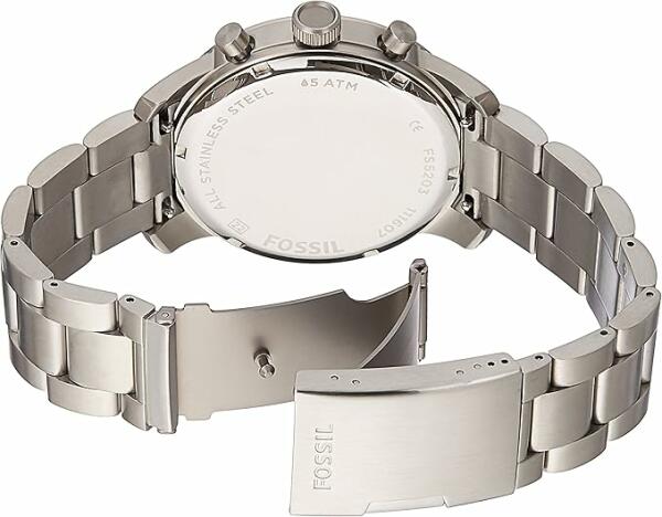 FOSSIL METAL SILVER FRAME SILVER- NAVY DIAL image 2
