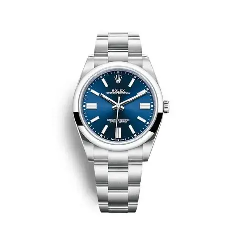  ROLEX OYSTER PERPETUAL BLUE DIAL - MQ  image 0