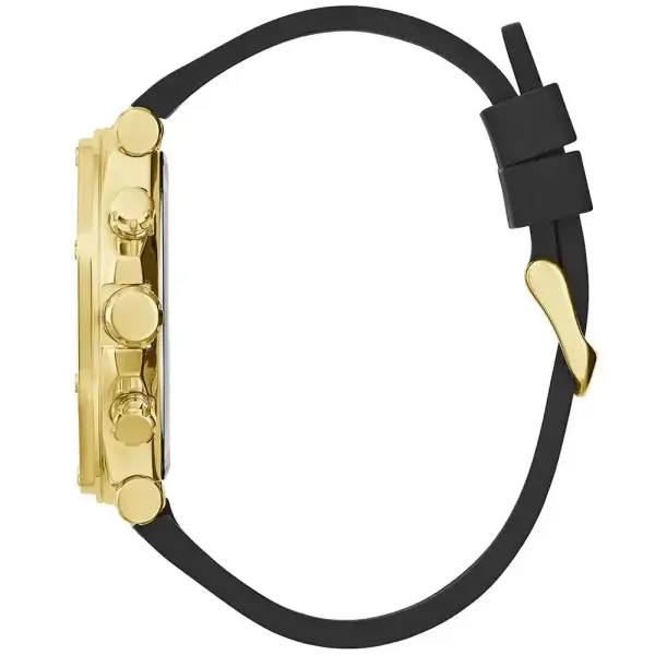 GUESS RUBBER BLACK - FRAME GOLD - GREEN DIAL image 4