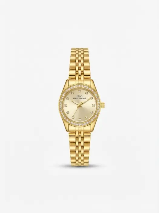 IBSO FULL GOLD YELLOW DIAL WITH DIAMOND -  image 0