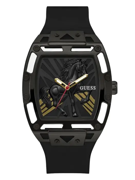 Guess Rectangle 44mm Black Dial Analog Men Watch - GW1074G1 image 0
