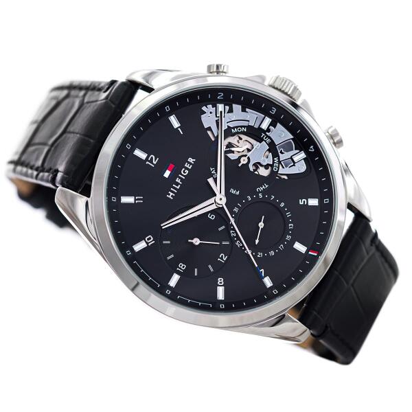 TOMMY LEATHER BLACK-BLACK DIAL CHRONOGRAPH image 3