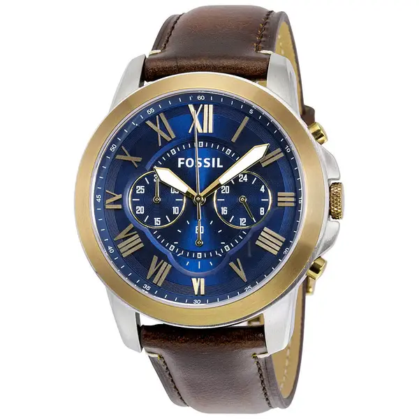FOSSIL HAVAN LEATHER - BLUE DIAL - image 0