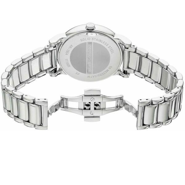 ARMANI SILVER METAL  - BLACK DIAL - CRONOGRAPH  image 3
