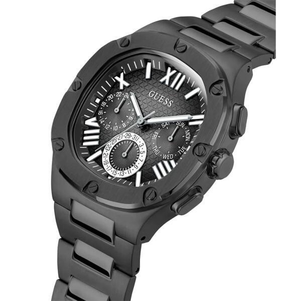 GUESS METAL BLACK - BLACK DIAL - WHITE ACCENT image 2
