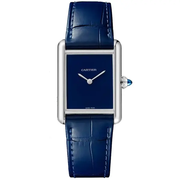 MEDIUM - CARTIER TANK - (BLUE) - MQ image 0