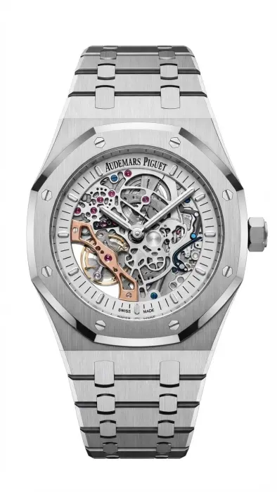 AP Royal Oak SKELETON OPEN WORKED  (WHITE) - MQ  image 0