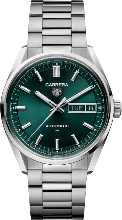 TAG Heuer Carrera Day-Date Automatic, 41 mm, Steel green dial  image 0