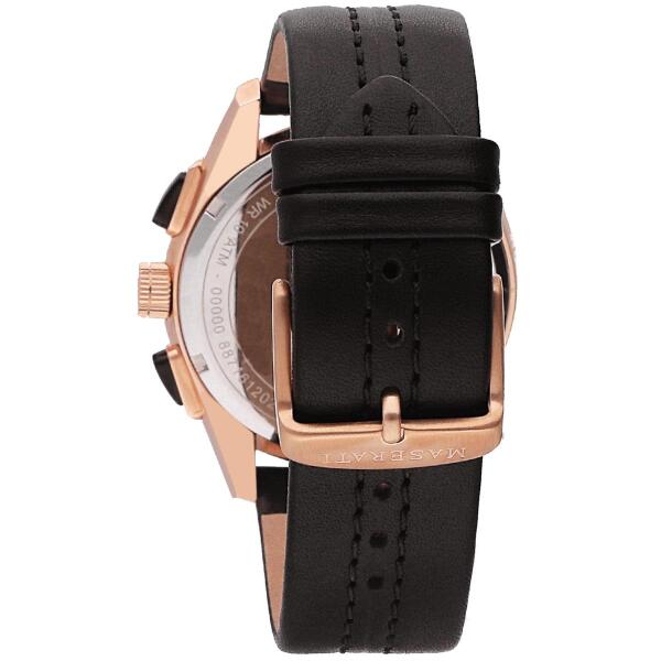 MASERATI  LEATHER BROWN - NAVY DIAL image 2