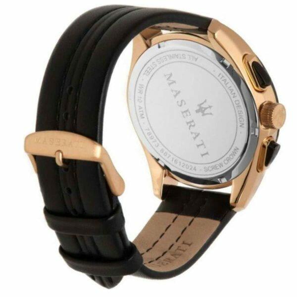 MASERATI  LEATHER BROWN - NAVY DIAL image 3