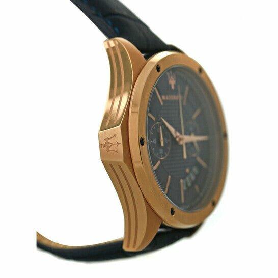 MASERATI LEATHER NAVY FRAME ROSE GOLD image 1