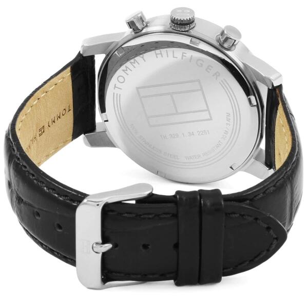 TOMMY BLACK LEATHER - BLACK DIAL CHRONOGRAPH 1791401 image 4