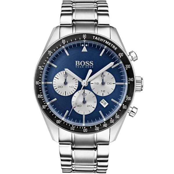 BOSS METAL SILVER - BLUE DIAL image 0