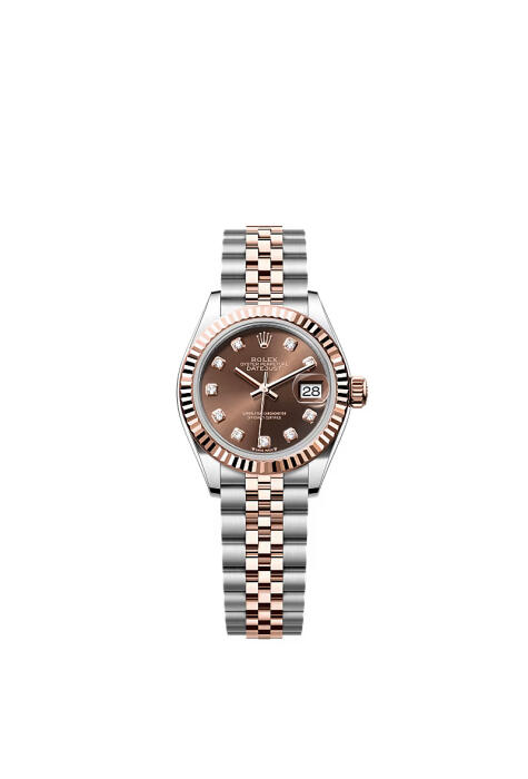 ROLEX DATEJUST ROSE GOLD - CHOCOLATE DIAL - DIAMOND - J - SC image 0