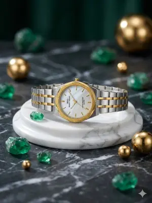 IBSO TWO TONE GOLD WHITE DIAL  image 0