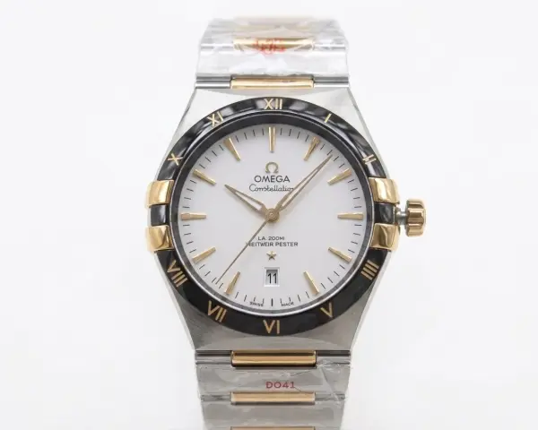 Omega Constellation two tone white dial  image 0