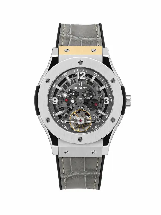 Hublot Classic Fusion Tourbillon LEATHER GRAY WITH GRAY DIAL z - MQ image 0