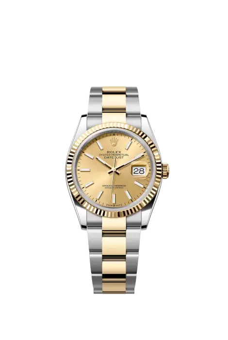 ROLEX TWO TONE SILVER X GOLD - GOLDEN DIAL - O (Z) - R image 0
