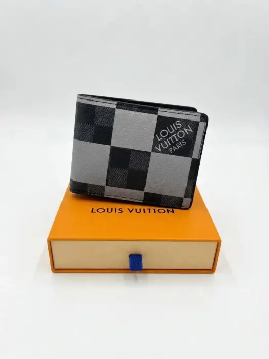 LV WALLET 60896 GRAY X BLACK  image 0
