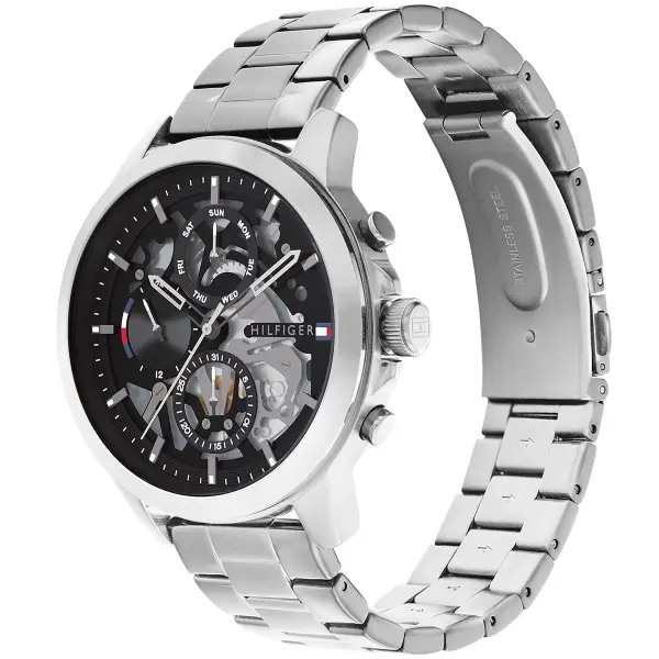 TOMMY METAL SILVER - BLACK DIAL CRONOGRAPH-1710477 image 1