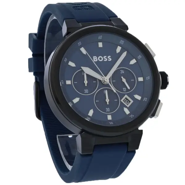 BOSS BLUE  RUBBER - BLUE DIAL image 3