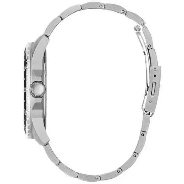 GUESS SILVER METAL - BLACK DIAL - WHITE CHRONOGRAPH  image 3