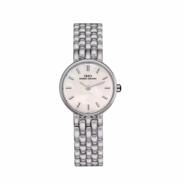 IBSO SILVER METAL - WHITE DIAL FOR HER image 0