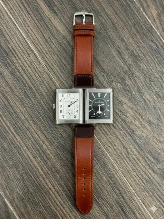 JAEGER LECOULTRE REVERSO (SILVER) - BROWN LEATHER SC image 0
