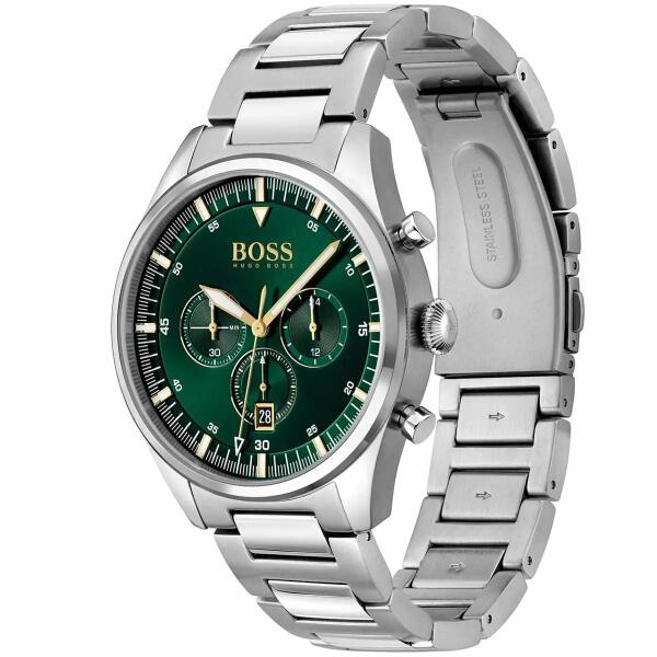 BOSS METAL SILVER - GREEN DIAL image 3