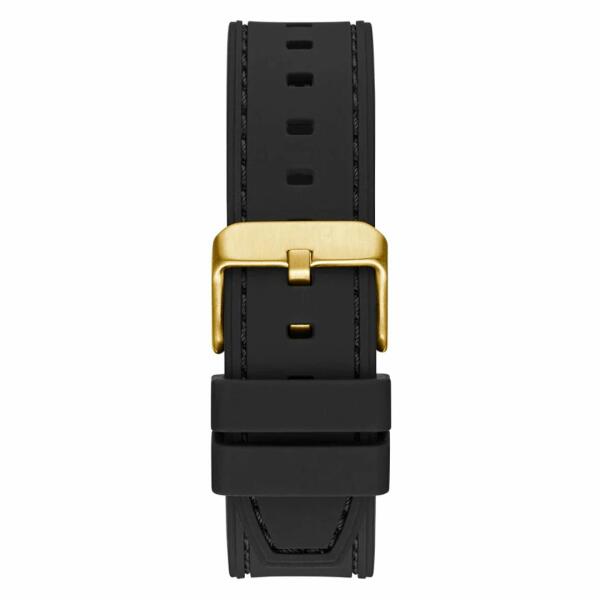 GUESS RUBBER BLACK- GREEN DIAL - FRAME GOLD - CHRONOGRAPH image 4