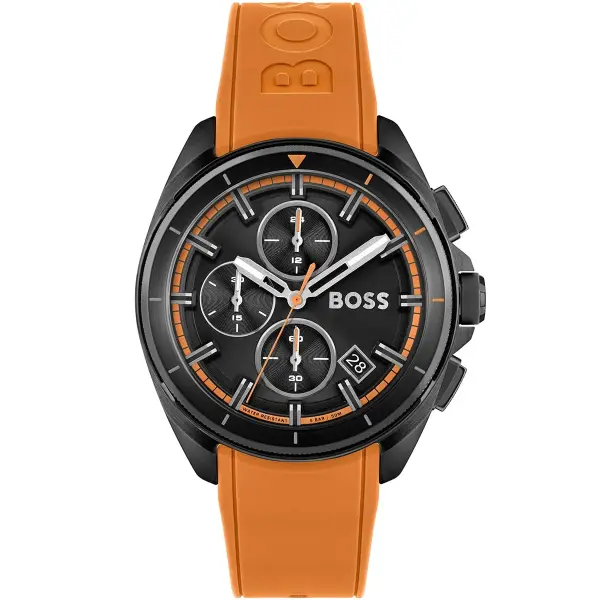 BOSS ORANGE RUBBER - BLACK DIAL - CHORONOGRAPH image 0