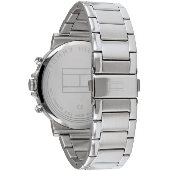 TOMMY METAL SILVER - BLACK DIAL - CHRONOGRAPH  image 2