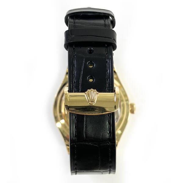 ROLEX 1908 - YELLOW GOLD BLACK DIAL - R image 1