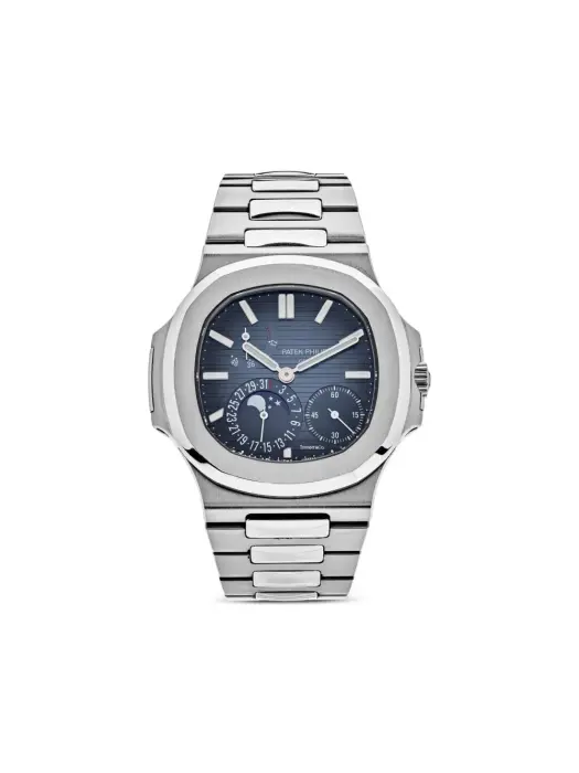 PATEK PHILIPPE NAUTILUS - POWER RESERVE MOON PHASE (NAVY) - MQ image 0